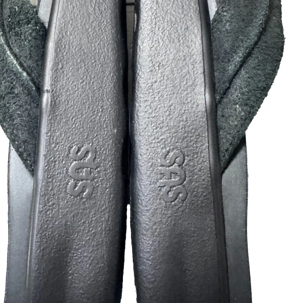 SAS Men's Escape Leather Thong Sandals Size 11 M Black Tripad Comfort Flip Flops